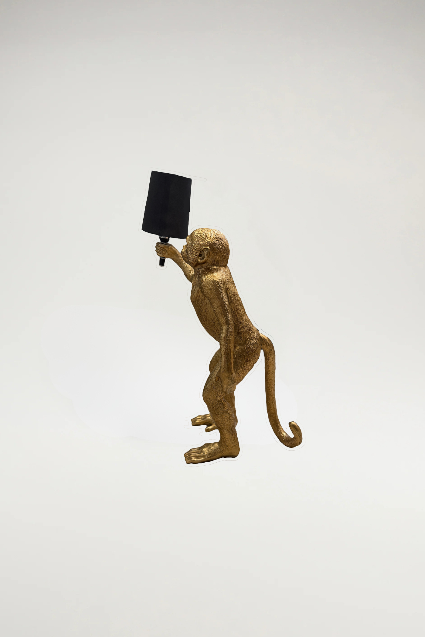 Standing Monkey Lamp Side