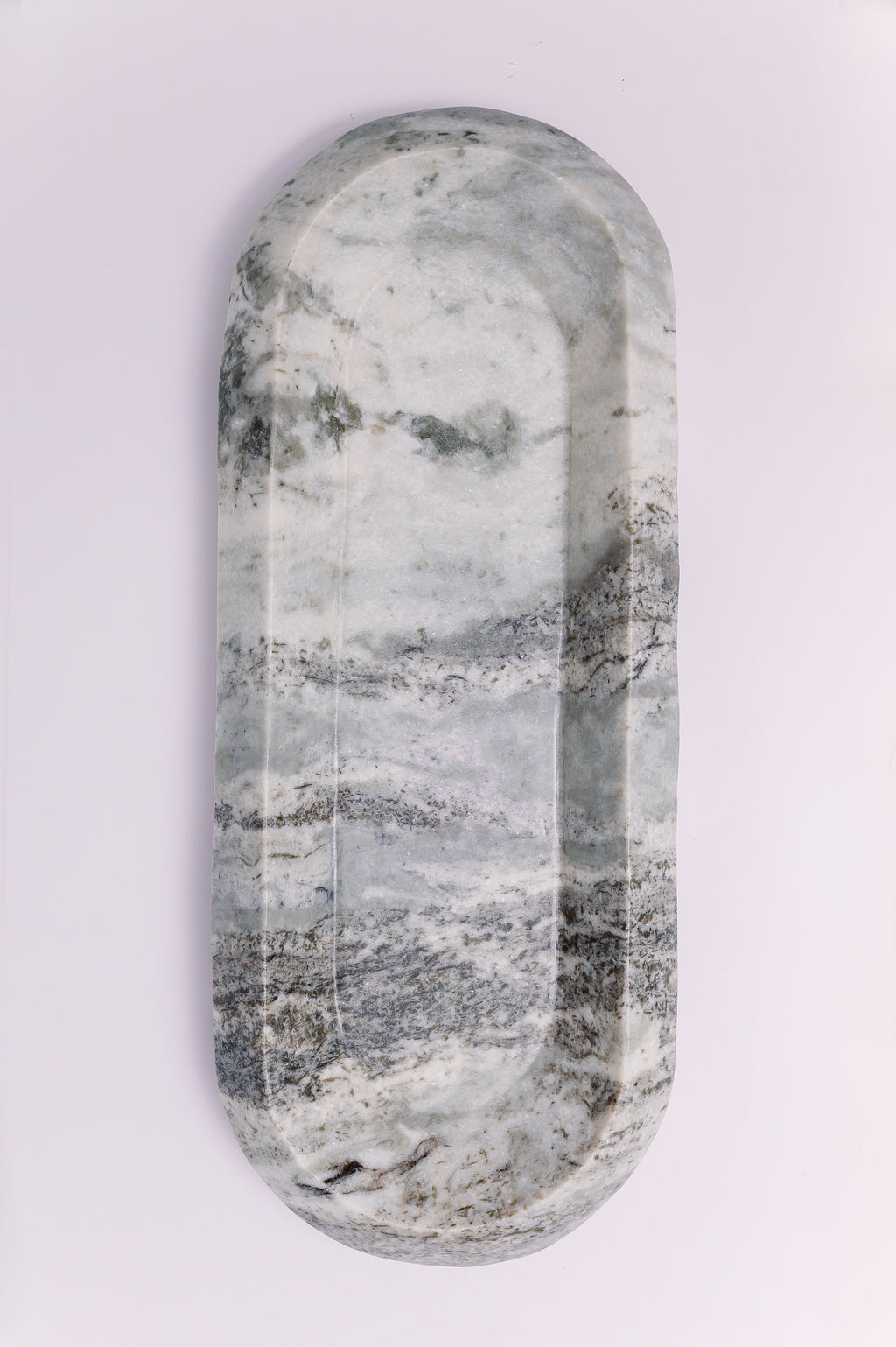 The Carrara Marble Oval Tray