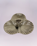 Triple-Lobe Metallic Ripple Dish