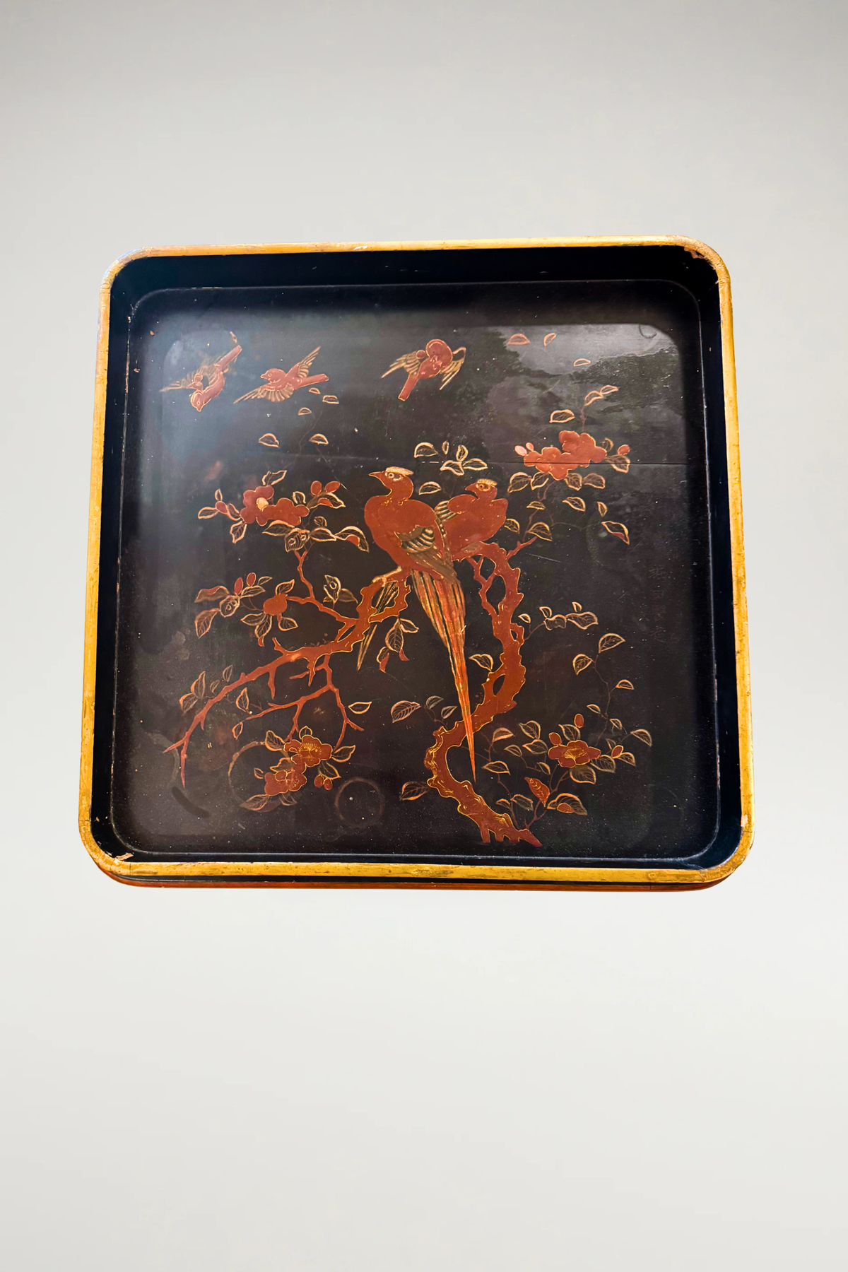 Victorian Bamboo Lacquered Tray Table