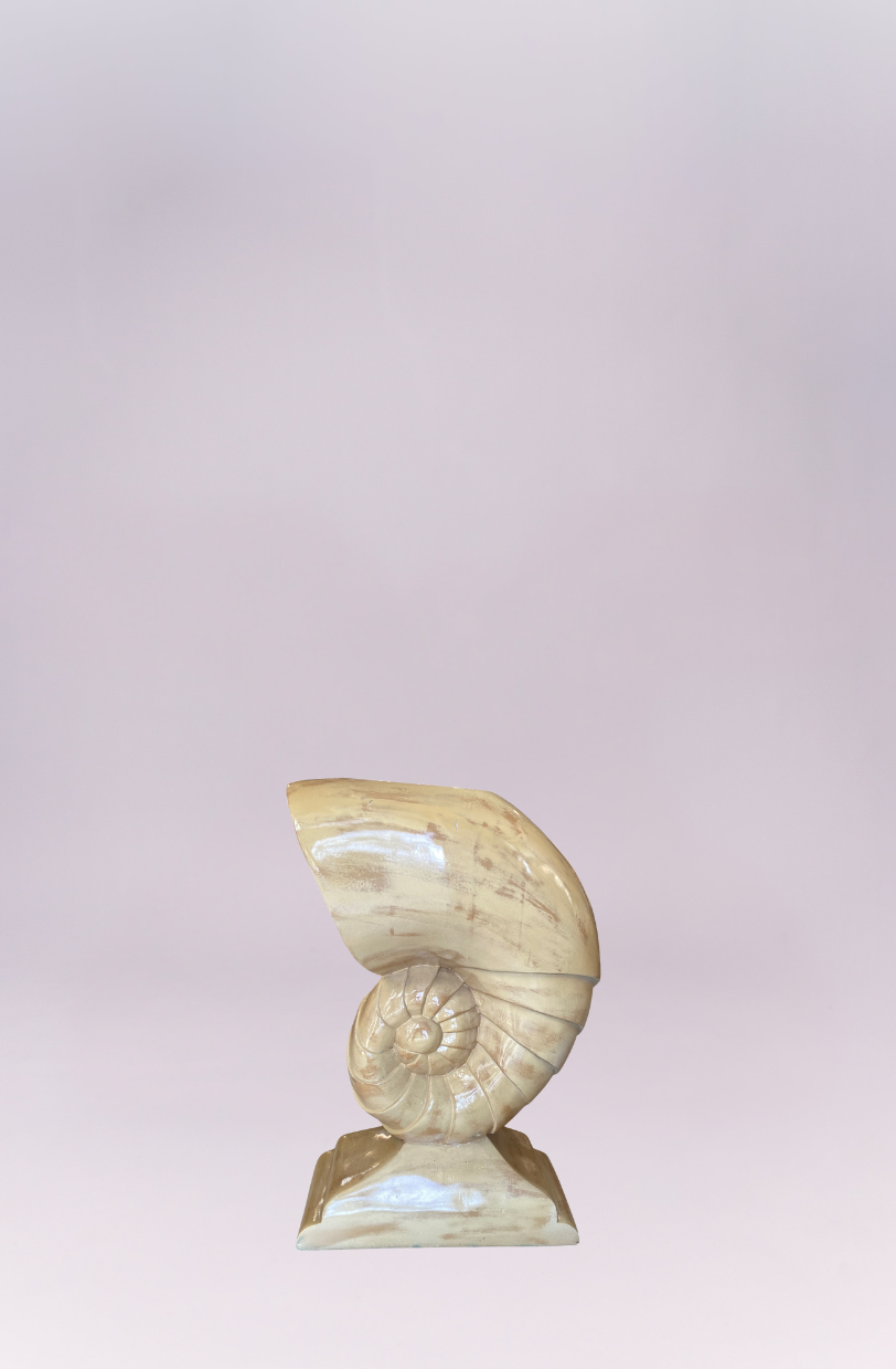 Vintage Nautilus Table base in the manner of Jean Michel Frank and Aldo Tura