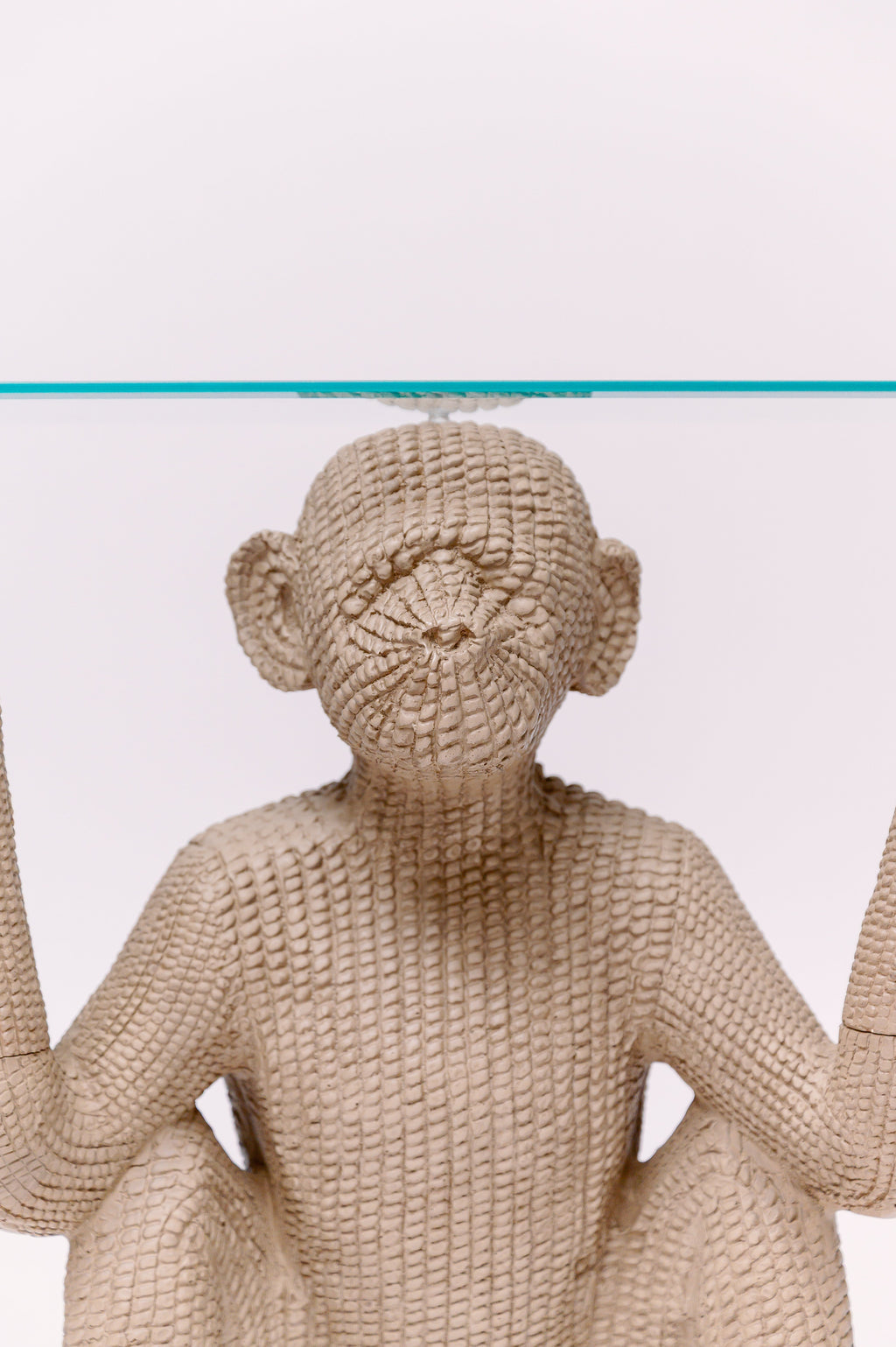 Vintage Sculptural Monkey Console 48W × 16D × 29H