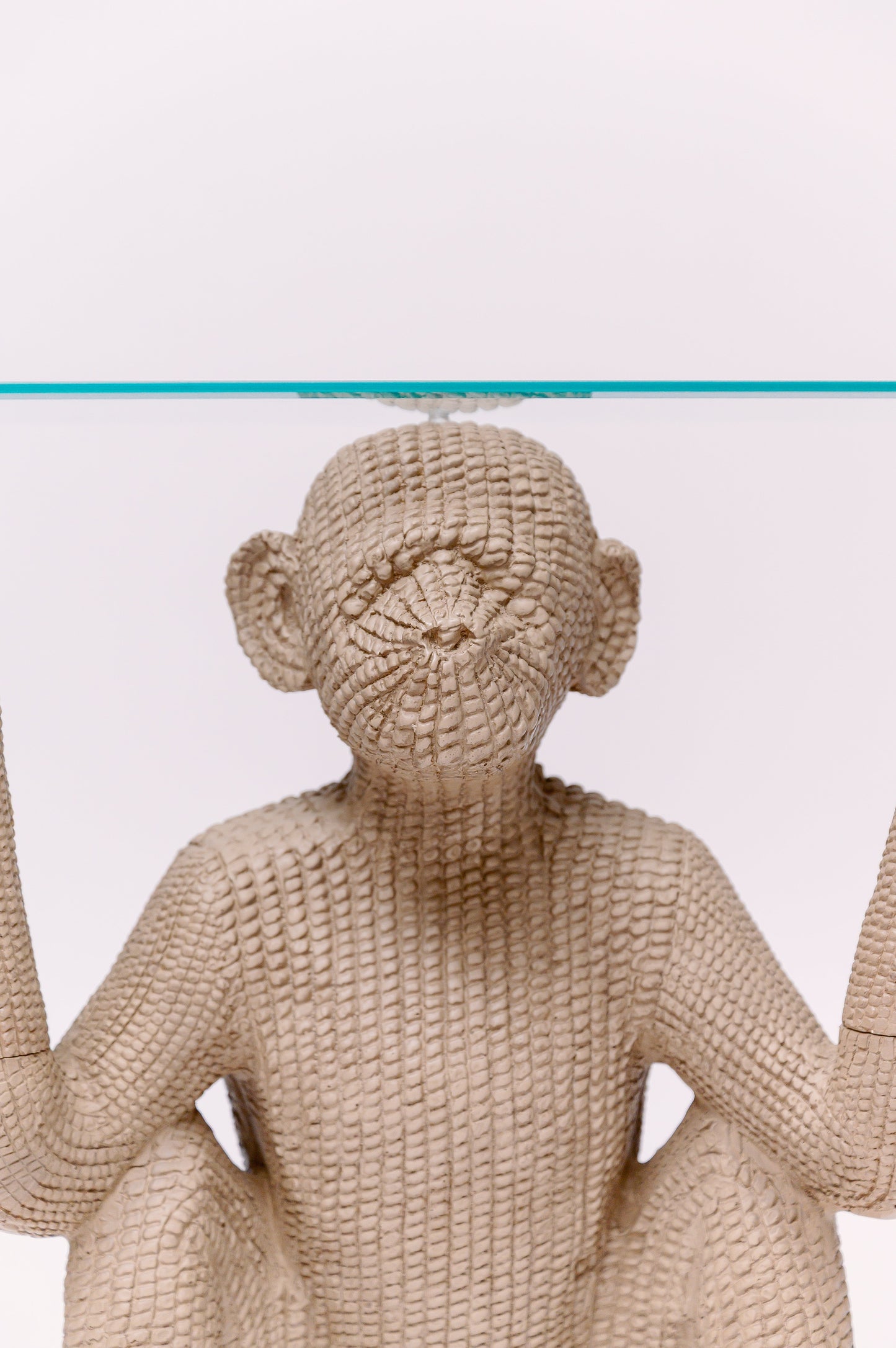 Vintage Sculptural Monkey Console 48W × 16D × 29H