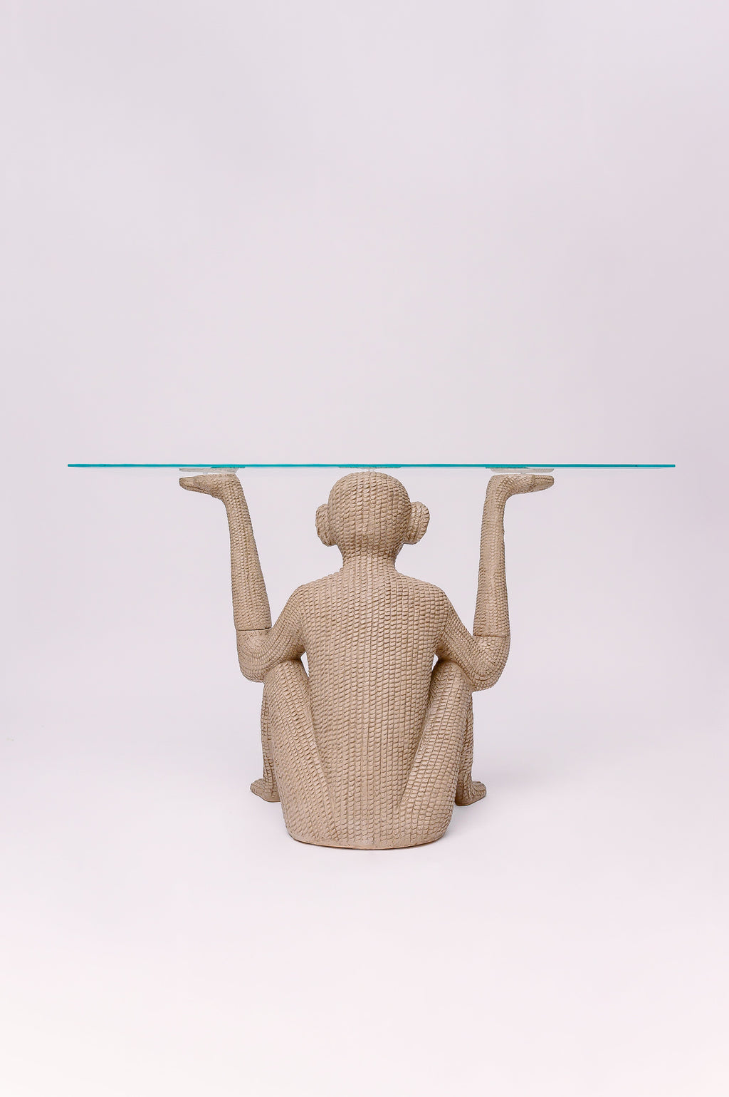 Vintage Sculptural Monkey Console 48W × 16D × 29H