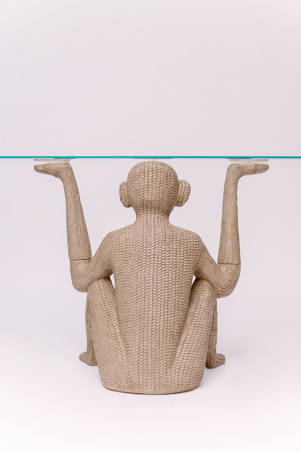 Vintage Sculptural Monkey Console 48W × 16D × 29H