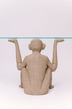 Vintage Sculptural Monkey Console 48W × 16D × 29H