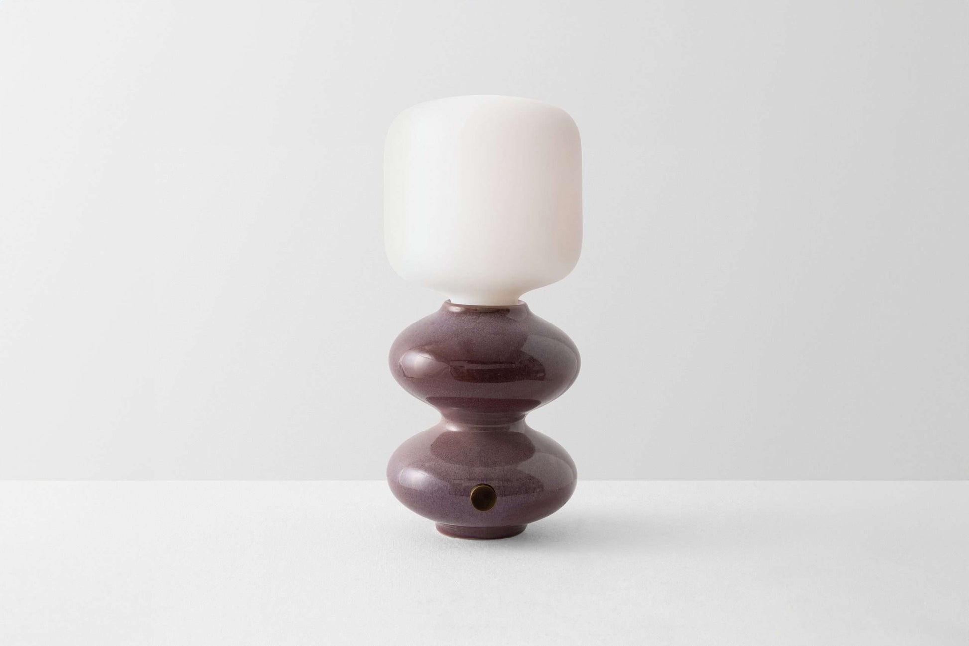 The Wave Form Table Lamp Mini in Oxblood