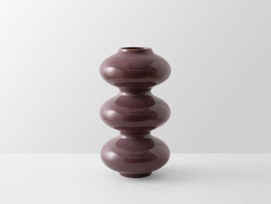 Wave Vase Oxblood