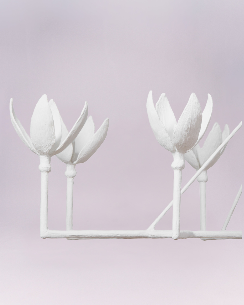 White Bloom Chandelier Zoom