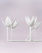 White Bloom Chandelier Zoom