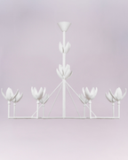 White Bloom Chandelier Zoom