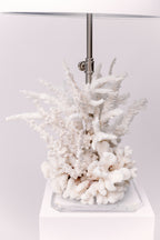 White Acrylic Coral Table Lamp