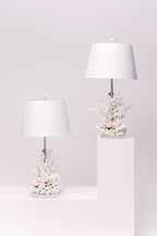 White Acrylic Coral Table Lamp
