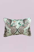 Wilderie Mint Safari Mirrored 12” x 19” Lumbar Pillow