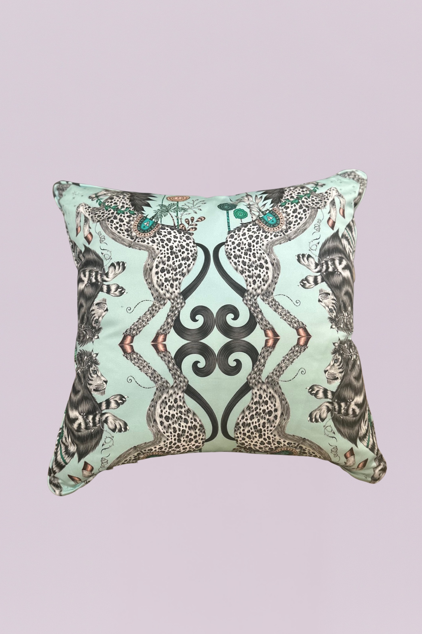 Wilderie Mint Safari 20” Throw Pillow