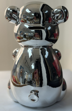 Balloon Bear Money Bank-  Chrome