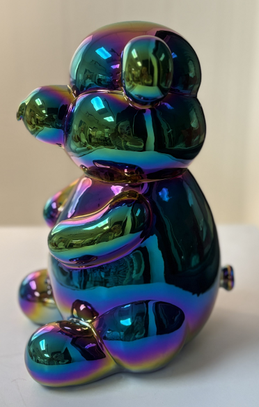 Balloon Bear Money Bank-  Chrome