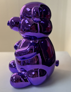 Balloon Bear Money Bank- Purple