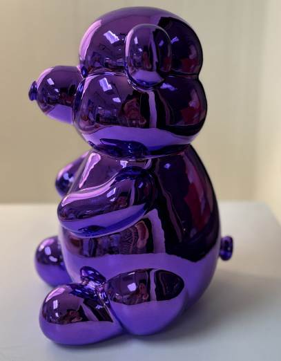 Balloon Bear Money Bank- Purple