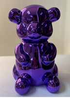 Balloon Bear Money Bank- Purple