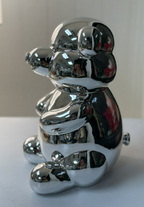 Balloon Bear Money Bank- Silver
